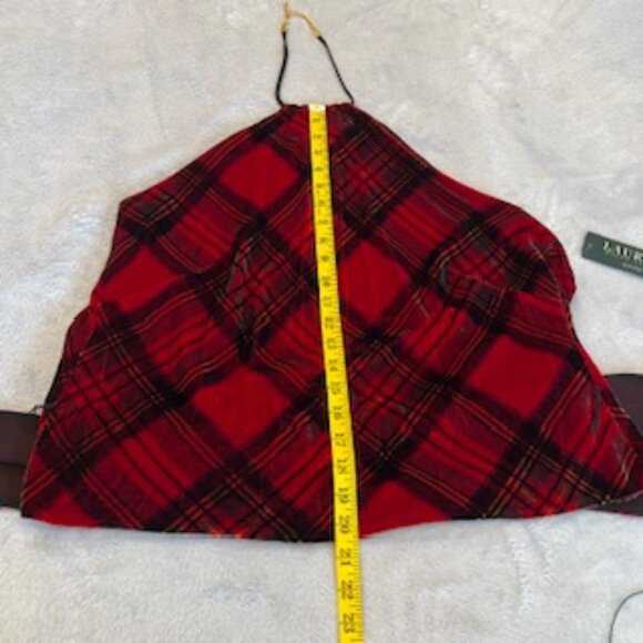 Lauren Ralph Lauren Women's Fringe Velvet Halter Top Large NWT - Picture 3 of 14